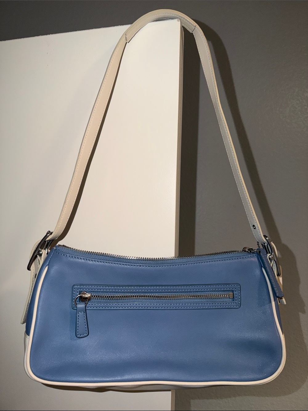 2003 Coach Blue Hamptons Spectator Demi Shoulder Bag